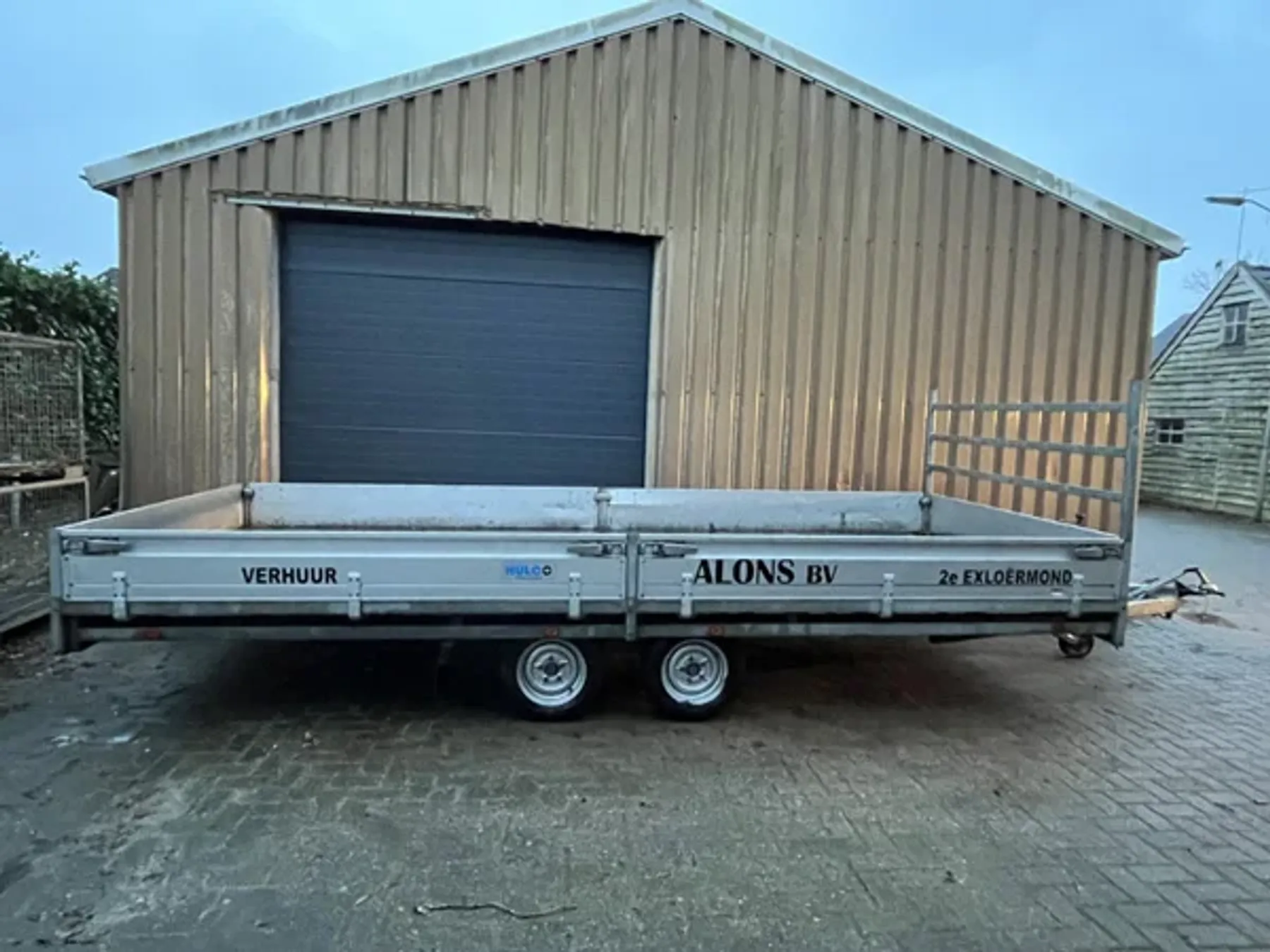 Plateau aanhangwagen 5m Cover